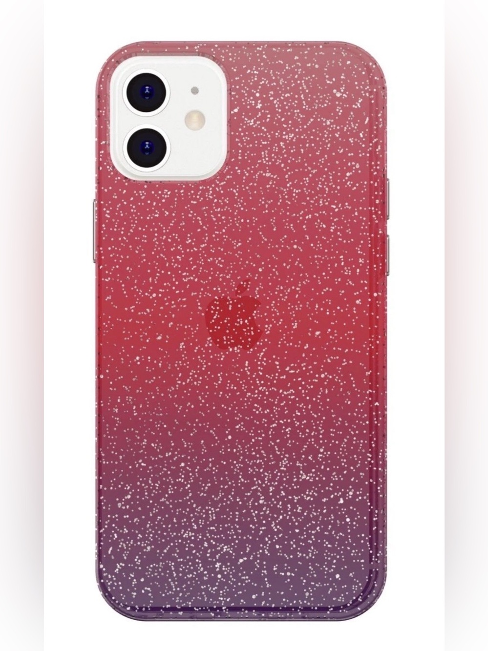 onn Purple and Pink Glitter Ombre Phone Case for iPhone 12/12Pro NEW